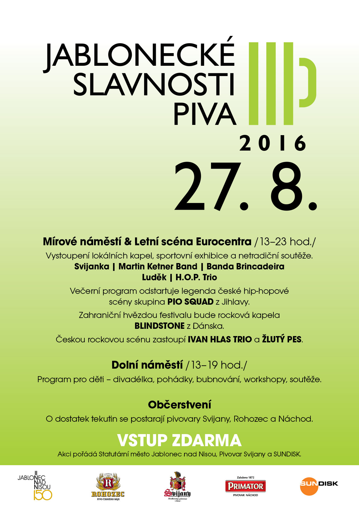 Jablonec pivo slavnosti